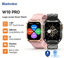Blackview W10 Pro GPS-Smartwatch mit 1,83-Zoll-TFT-Display und schwarzem Gehäuse