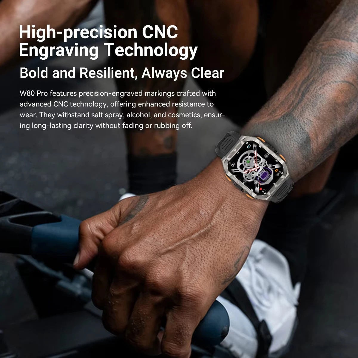 Robuste Outdoor GPS-Smartwatch mit 1,91-Zoll-TFT-Display und 900-mAh-Akku