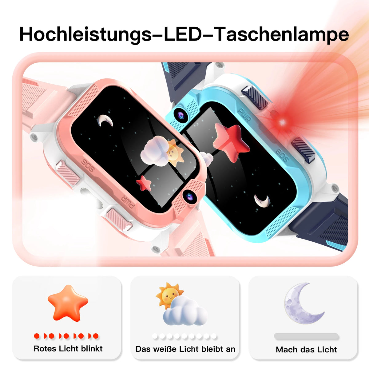 Blackview Z40 Pro 4G Kinder-Smartwatch mit GPS-Ortung und 1,85-Zoll-TFT-Display