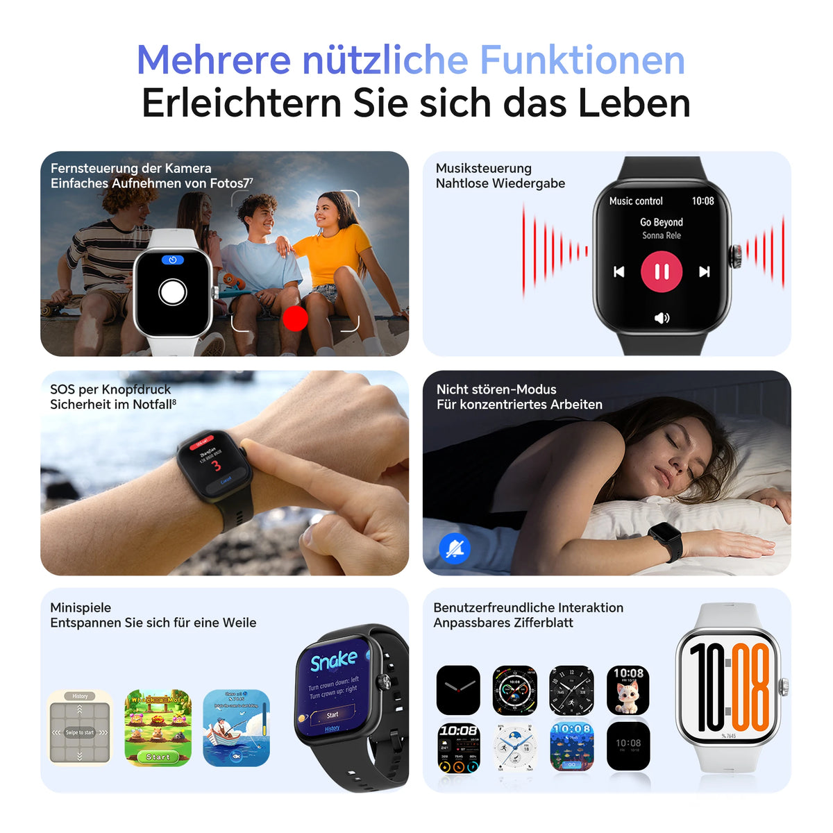 HONOR CHOICE Watch 2 Pro Smartwatch mit 1,97 Zoll AMOLED-Display, GPS und Silikonarmband