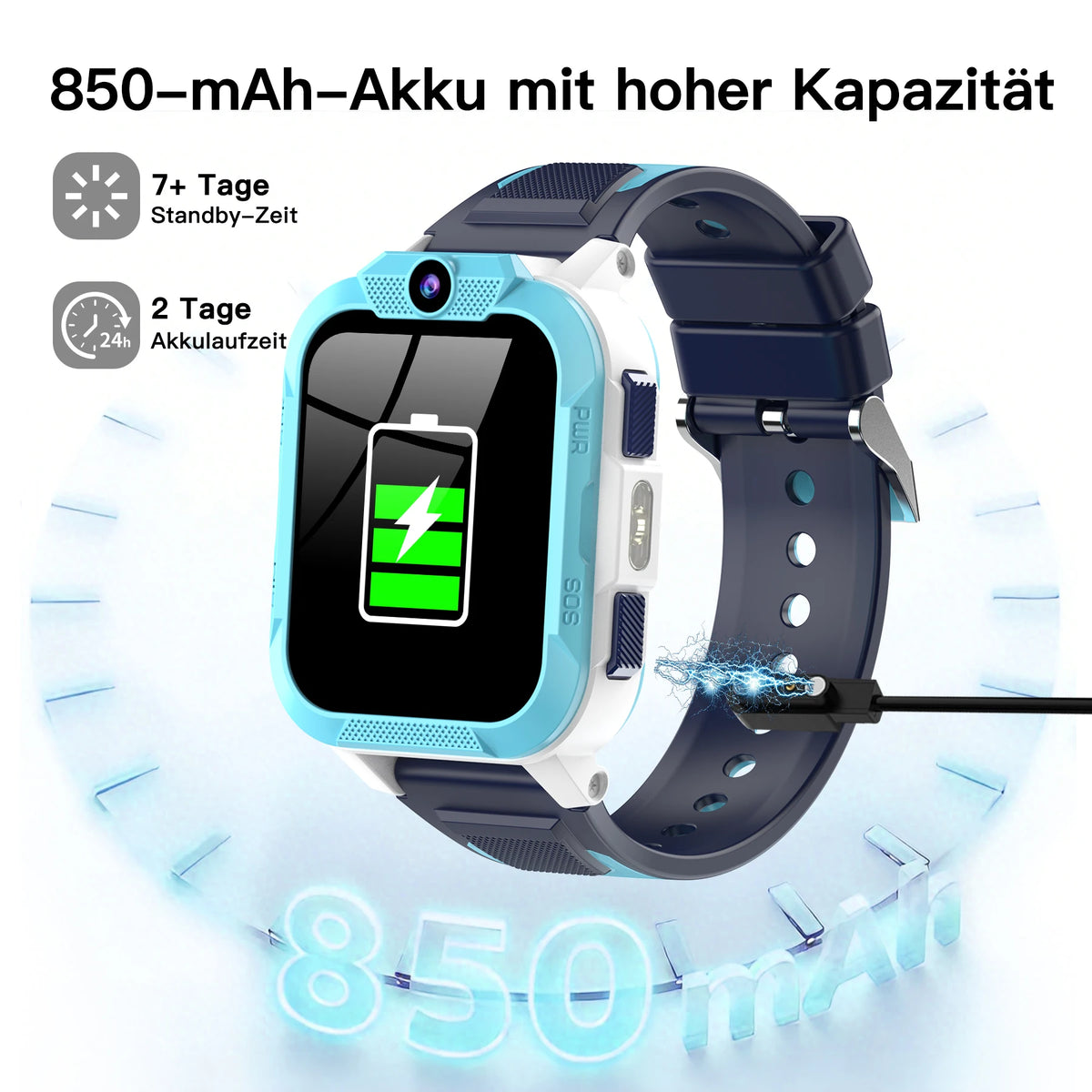 Blackview Z40 Pro 4G Kinder-Smartwatch mit GPS-Ortung und 1,85-Zoll-TFT-Display