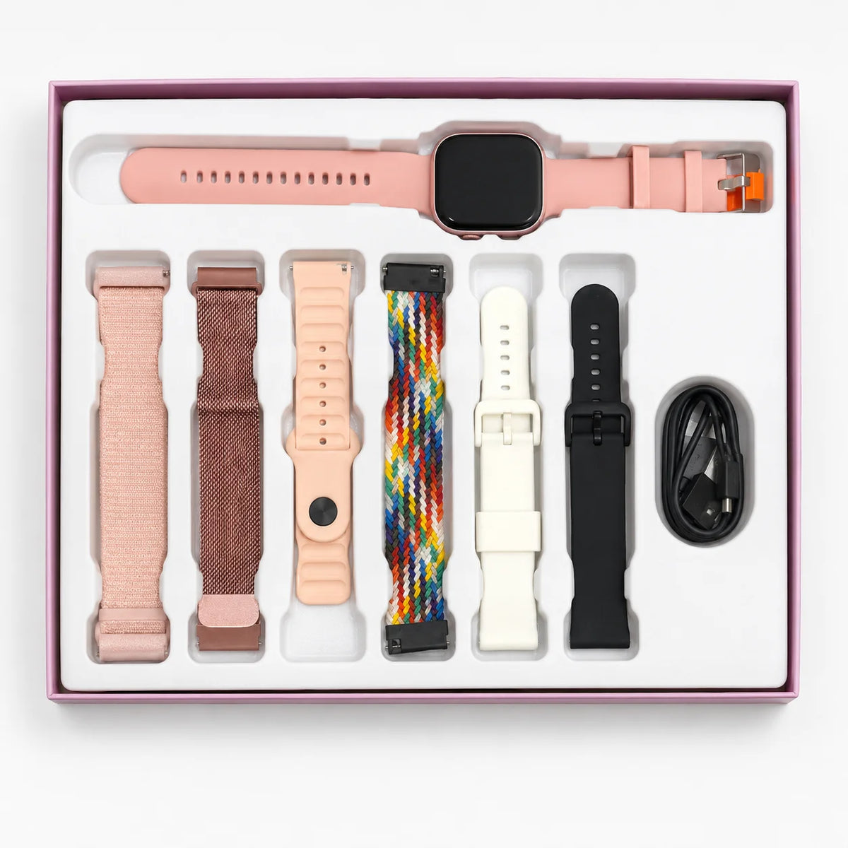 Modische Damen-Smartwatch mit 1,83 Zoll Display, Fitness-Tracker und Wechselarmbändern