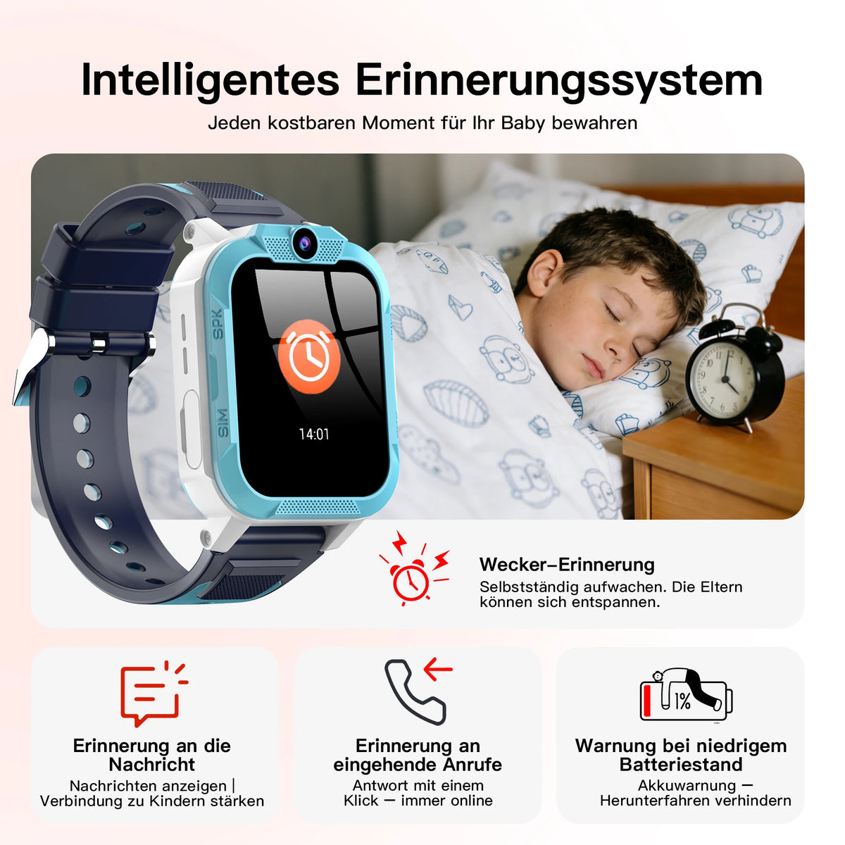 Blackview Z40 Pro 4G Kinder-Smartwatch mit GPS-Ortung und 1,85-Zoll-TFT-Display