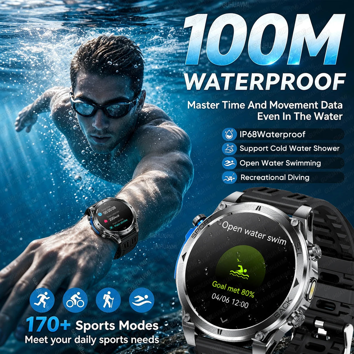 T-RX4 Smartwatch – GPS | Herren – Produktfoto