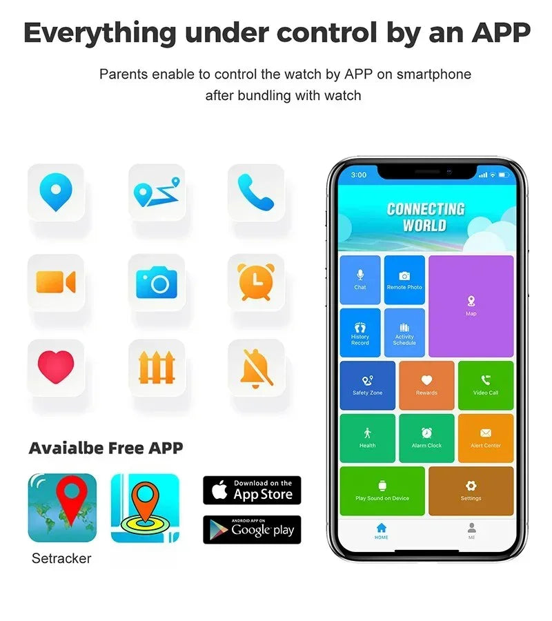 Kinder-Smartwatch – GPS, SIM-Funktion – Produktfoto