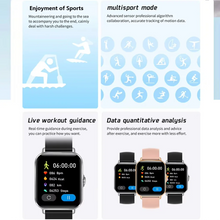 Smartwatch mit Bluetooth-Telefonie, Fitness-Tracking und LAXASFIT-App
