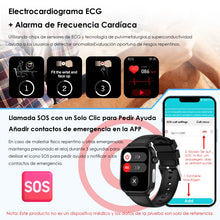 Smartwatch mit 1,96 Zoll AMOLED Display und EKG-, HRV- und SpO2-Funktionen