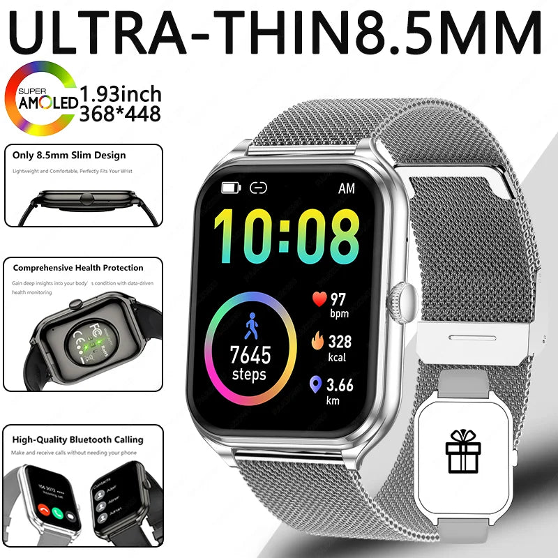 Smartwatch – AMOLED-Display, Bluetooth-Anrufe | Damen & Herren – Produktfoto