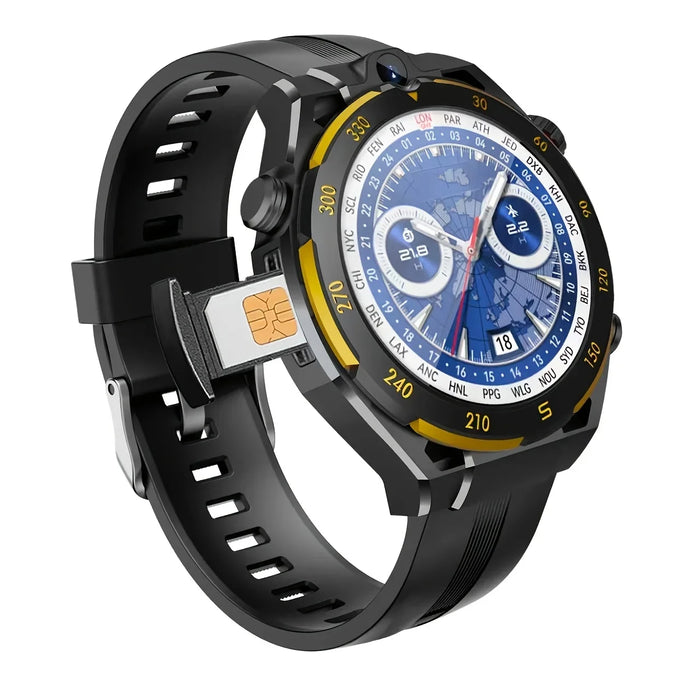 4G Android Smartwatch mit 1,43 Zoll AMOLED Display, GPS, Nano-SIM und 2-MP-Kamera