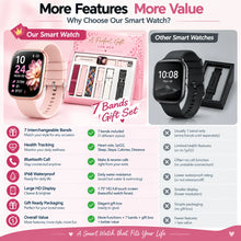 Modische Damen-Smartwatch mit 1,83 Zoll Display, Fitness-Tracker und Wechselarmbändern