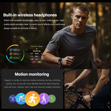 2-in-1 Smartwatch mit integrierten TWS-Bluetooth-Kopfhörern, rundem 1,46 Zoll Display und Silikonarmband