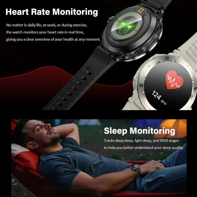 2-in-1 Smartwatch mit integrierten TWS-Bluetooth-Kopfhörern, rundem 1,46 Zoll Display und Silikonarmband