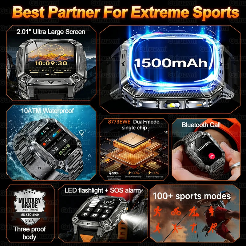 Smartwatch – GPS, Bluetooth-Anrufe | Herren – Produktfoto
