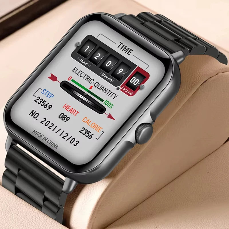 Smartwatch mit Bluetooth-Telefonie, Fitness-Tracking und LAXASFIT-App