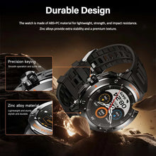 2-in-1 Smartwatch mit integrierten TWS-Bluetooth-Kopfhörern, rundem 1,46 Zoll Display und Silikonarmband