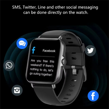 Smartwatch mit Bluetooth-Telefonie, Fitness-Tracking und LAXASFIT-App
