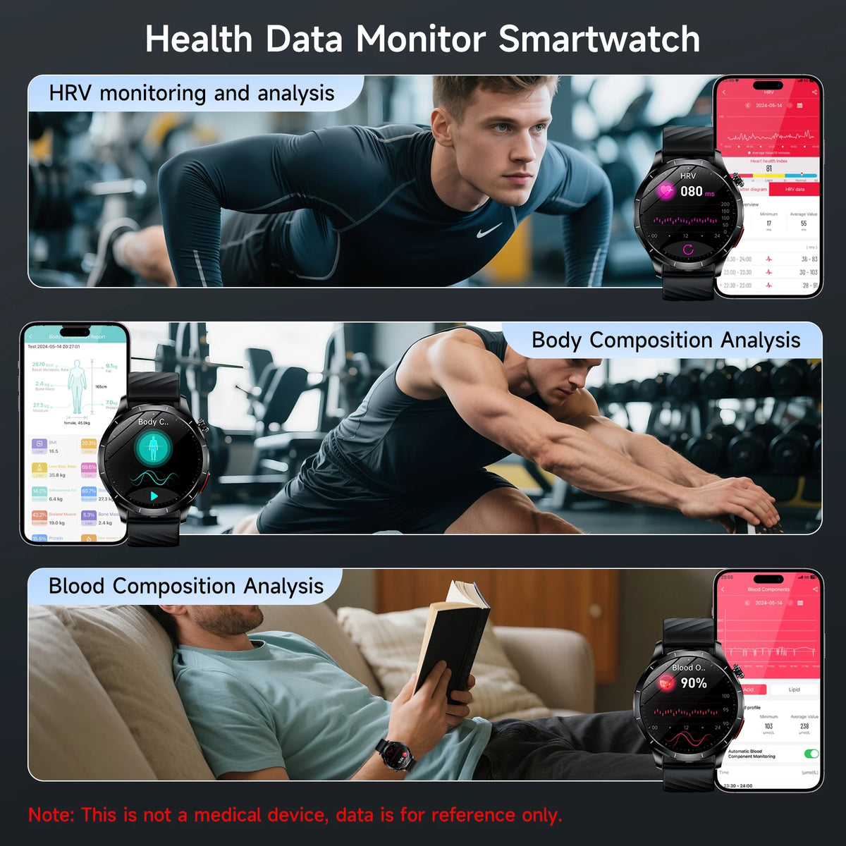 Gesundheits-Smartwatch mit rundem 1,43-Zoll-AMOLED-Display und umfangreichen Fitness- und Wellnessfunktionen