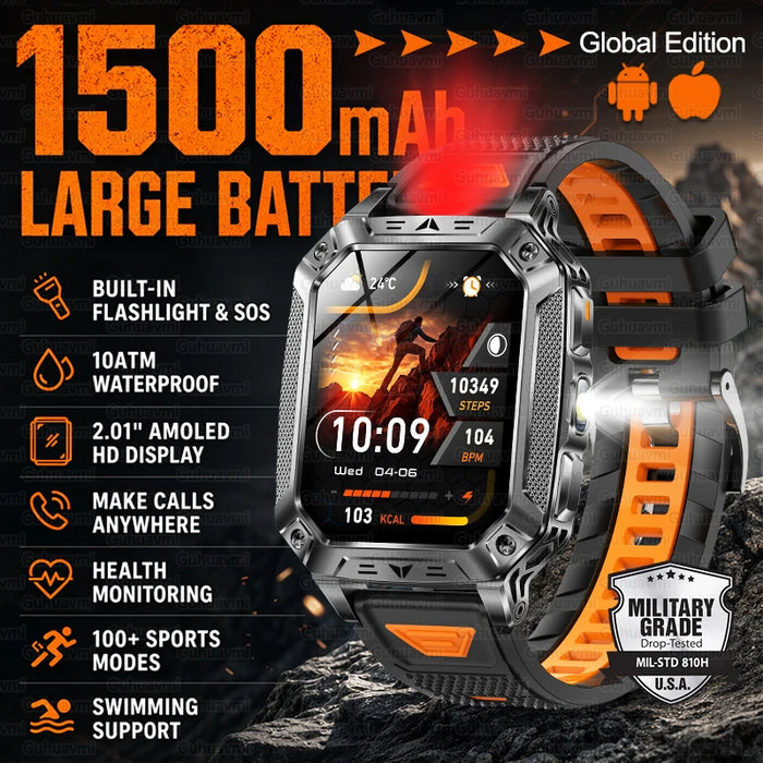 Smartwatch – GPS, Bluetooth-Anrufe | Herren – Produktfoto