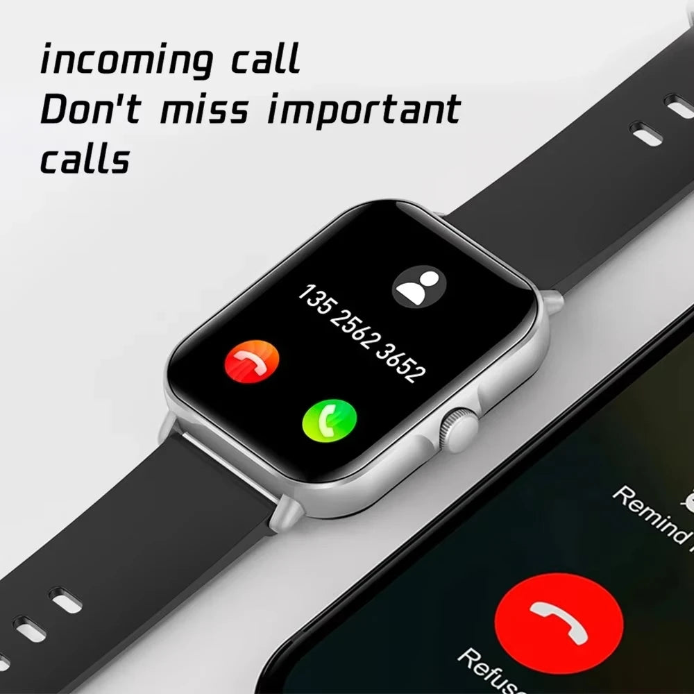 Smartwatch mit Bluetooth-Telefonie, Fitness-Tracking und LAXASFIT-App