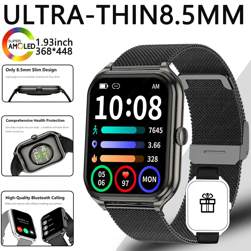 Smartwatch – AMOLED-Display, Bluetooth-Anrufe | Damen & Herren – Produktfoto